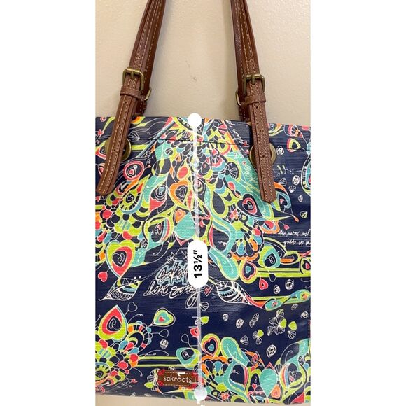 Sakroots Denim Songbird Metro Tote bag - Picture 8 of 10